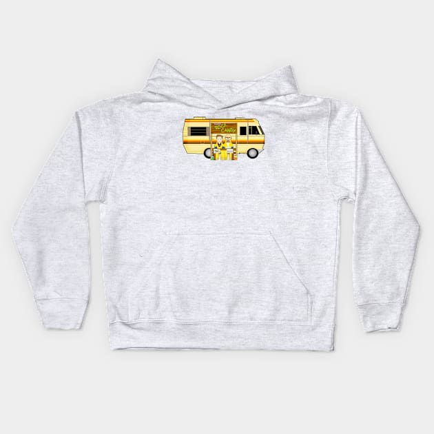 Heisenberg's Rock Candy Stand Kids Hoodie by Lsharma